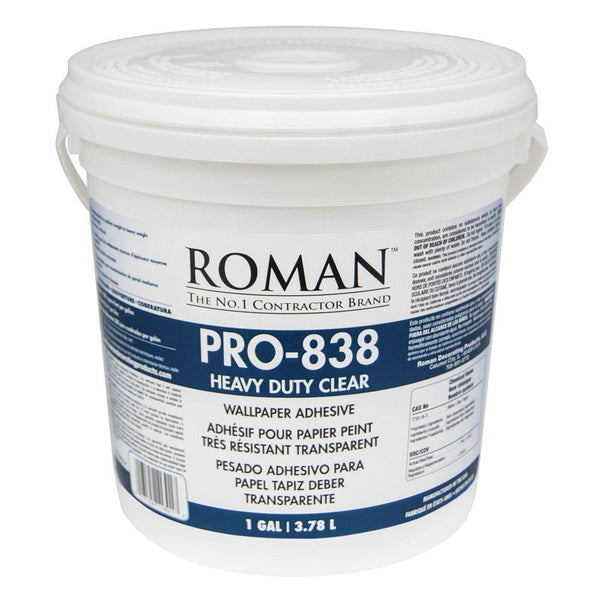 Roman 11301 Heavy Duty Clear Adhesive, Gallon