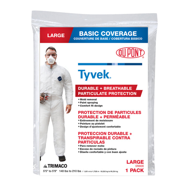 Trimaco Tyvex Coveralls Large